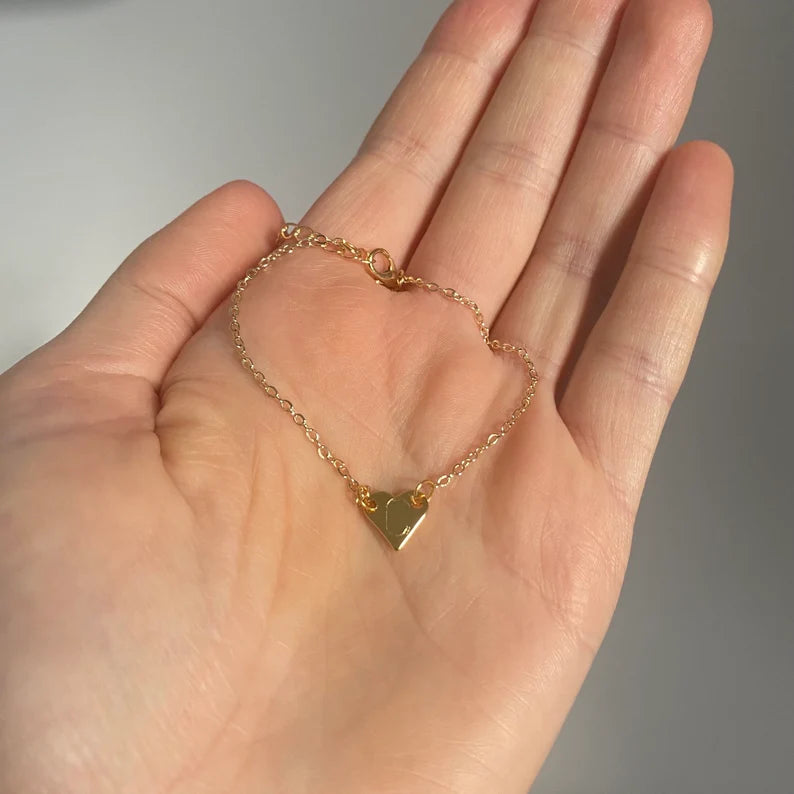 24K Gold Plated Initial Bracelet