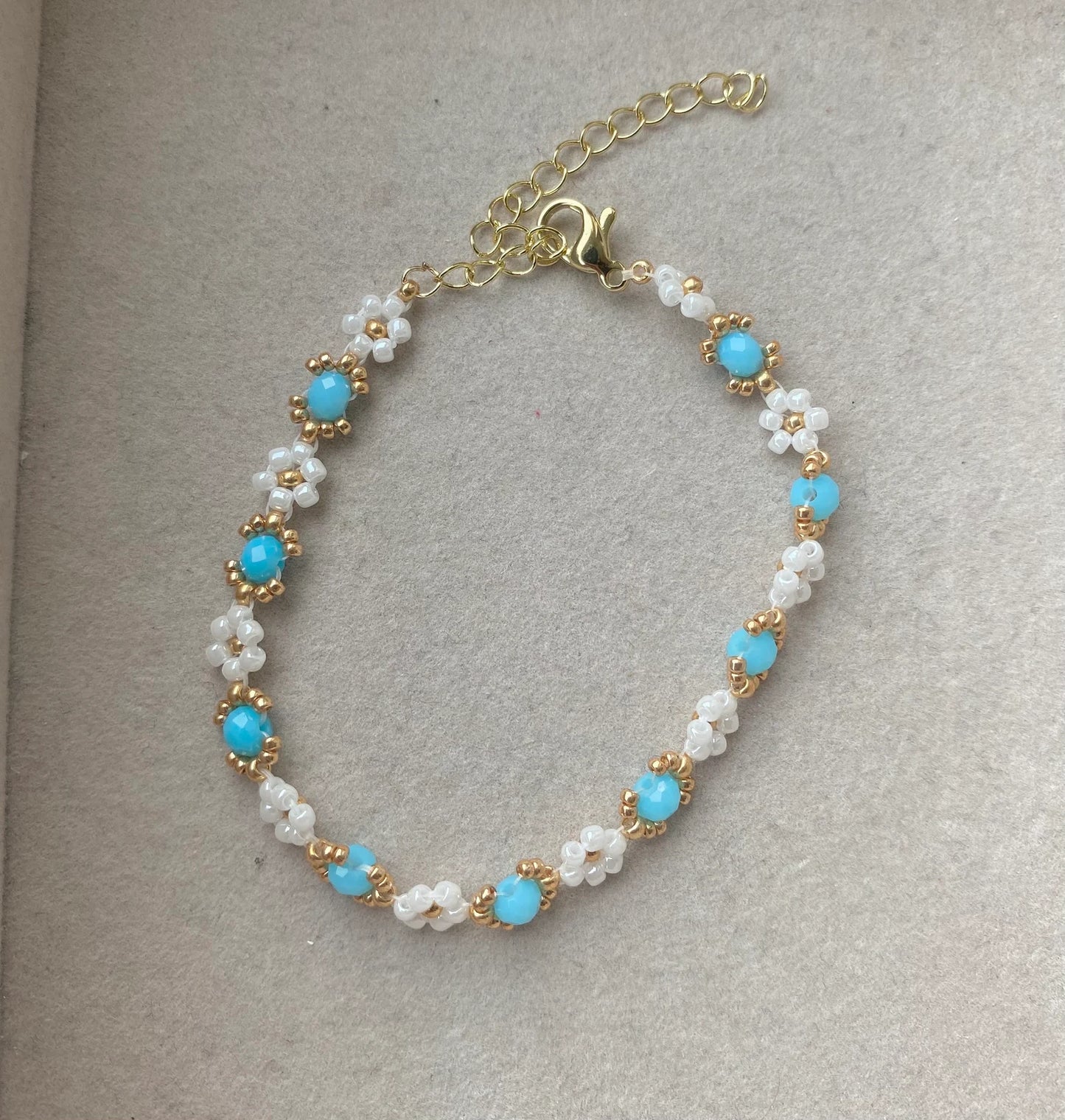 Opaque Blue Crystal Bracelet