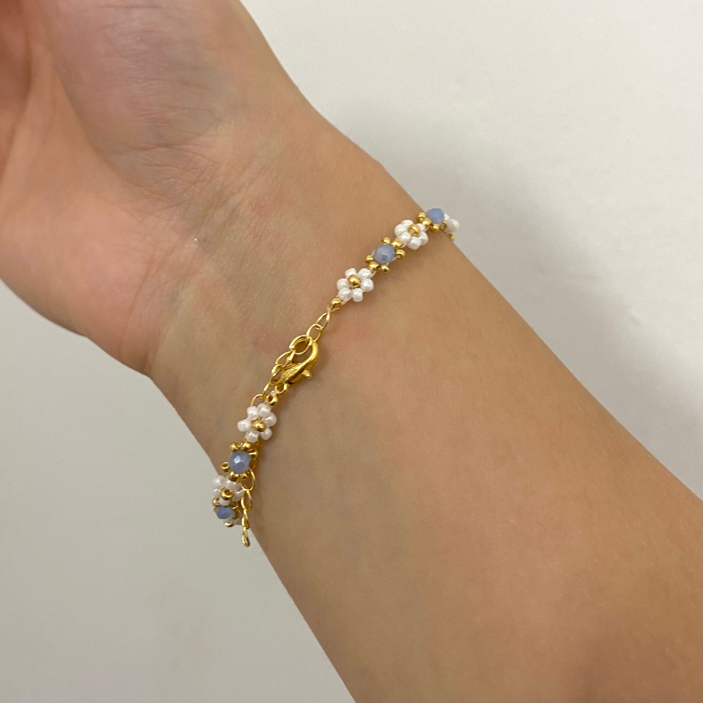 Beaded Flower Bracelet