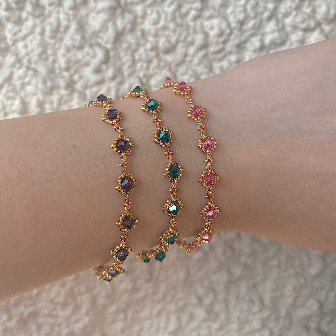 Esmeralda 24k Gold Plated Bracelet