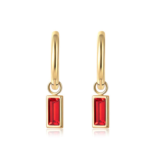 Gemstone Earrings - Ruby