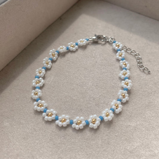 Beaded Flower Bracelet